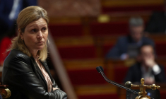 Yael Braun-Pivet, le 13 février 2024, à l'Assemblée nationale ( AFP / EMMANUEL DUNAND )