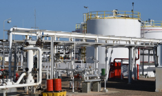 Un installation pétrolière de Petrofac à Kerkennah, en Tunisie (illustration) ( AFP / FETHI BELAID )