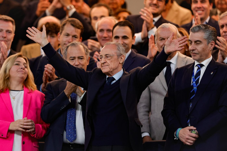 Une banderole anti-Florentino Pérez retirée par le service de sécurité