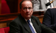 Francois Hollande, ancien président de la République (2012-2017) et désormais député, à l'Assemblée nationale le 21 mai 2025 ( AFP / Thibaud MORITZ )