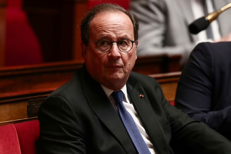 Francois Hollande, ancien président de la République (2012-2017) et désormais député, à l'Assemblée nationale le 21 mai 2025 ( AFP / Thibaud MORITZ )
