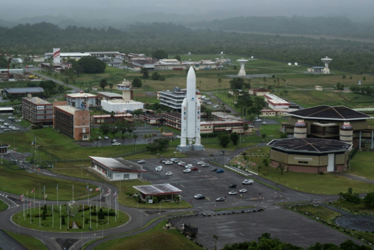 Le centre spatial guyanais à Kourou avec ses espaces de visite, le 2 mars 2025 ( AFP / JULIEN DE ROSA )