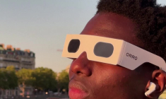 Eclipse solaire sur l'Europe, le nord de l'Espagne dans le noir total