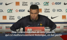 13-Novembre: les Bleus "ont une pensée pour tous les Français" (Mbappé)