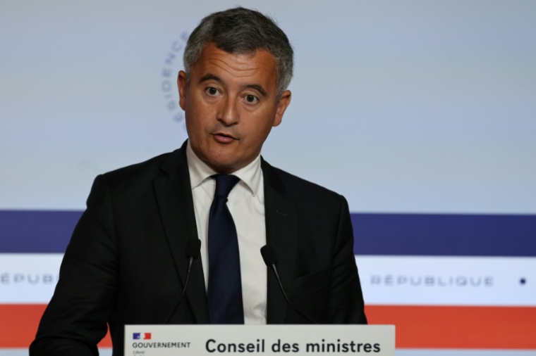 Le ministre de la Justice Gérald Darmanin à Paris le 27 mai 2026 ( AFP / Ludovic MARIN )
