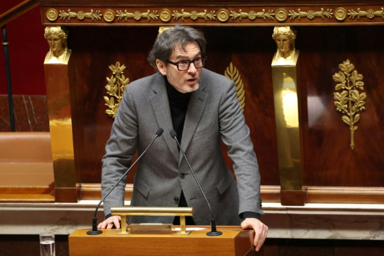 Le député Erwan Balanant à l'Assemblée nationale, le 26 janvier 2026 à Paris ( AFP / Ludovic MARIN )