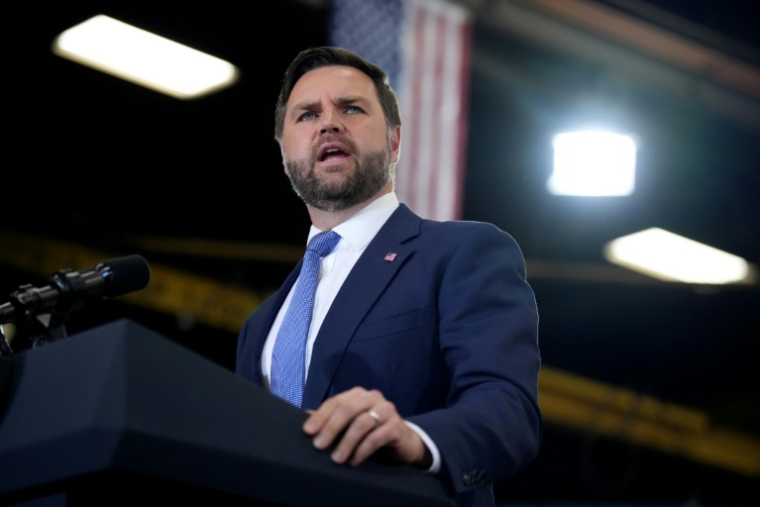 Le vice-président américain JD Vance prend la parole à La Crosse, dans le Wisconsin, le 28 août 2025 ( GETTY IMAGES NORTH AMERICA / Andrew Harnik )