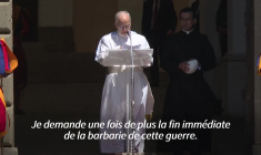 L'appel du pape pour mettre fin à la "barbarie" de la guerre à Gaza