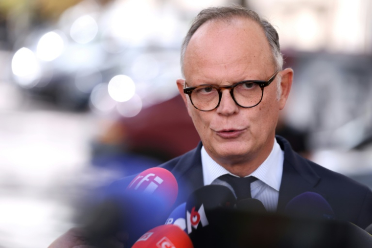 Le président d'Horizons Edouard Philippe le 18 septembre 2026 à Paris ( AFP / Kenzo TRIBOUILLARD )