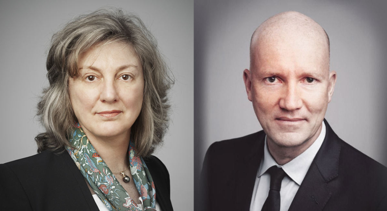 Catherine Garrigues, directrice de la stratégie actions Europe et Franck Dixmier, directeur des gestions obligataires chez Allianz GI. (© DR)