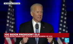 REPLAY - Premier discours de Joe Biden, élu 46e président des États-Unis