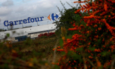 Un supermarché Carrefour en région parisienne