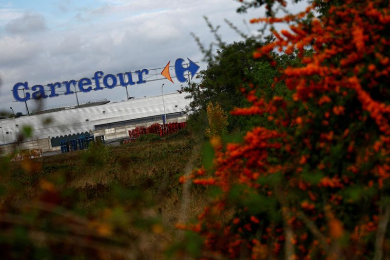 Un supermarché Carrefour en région parisienne