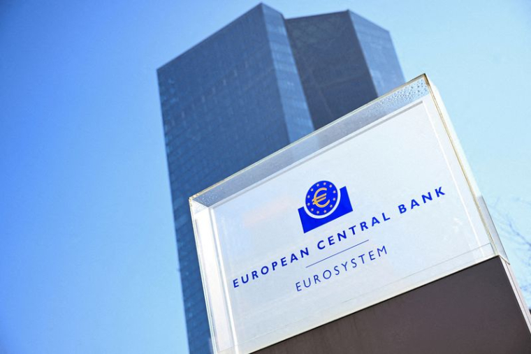 Vue du siège de la Banque centrale européenne (BCE) à Francfort
