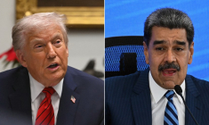 Photomontage de Donald Trump et de Nicolas Maduro. ( AFP / ANDREW CABALLERO-REYNOLDS )