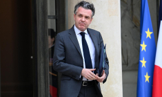 Le ministre de la Transition écologique, Christophe Béchu à l'Elysée, le 22 février 2023. ( AFP / Alain JOCARD )