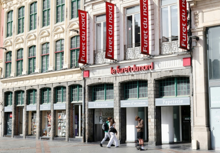 La librairie Furet du Nord à Lille le 23 mai 2026 ( AFP / Francois LO PRESTI )