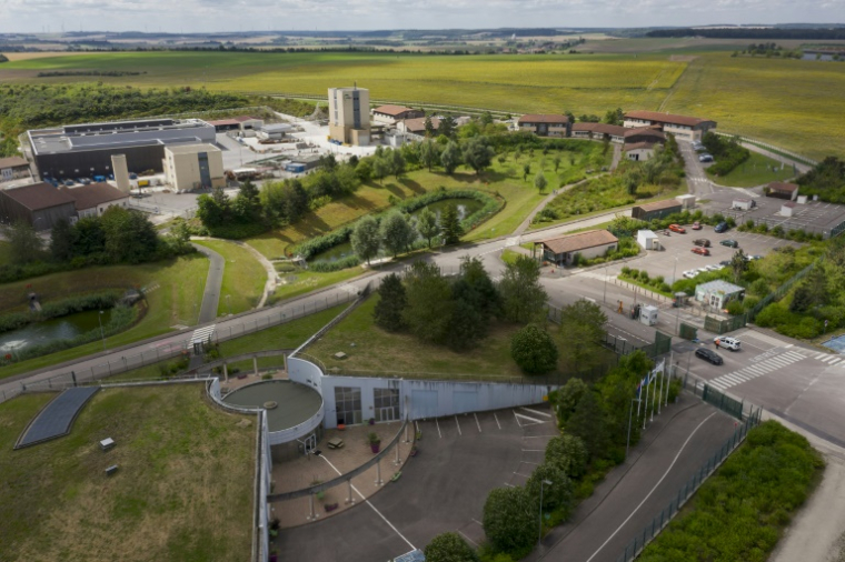 Le laboratoire de recherche souterrain du site d'enfouissement de déchets nucléaires Cigéo à Bure dans la Meuse le 8 août 2024 ( AFP / Jean-Christophe VERHAEGEN )