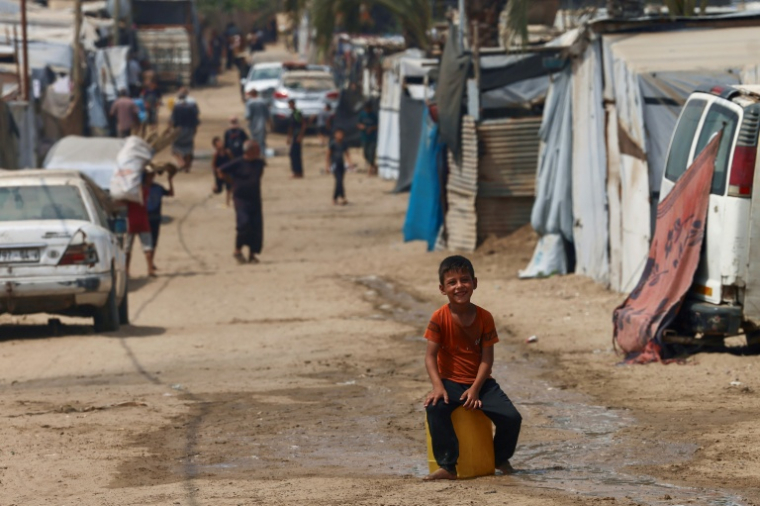 Dans une rue d'al-Mawasi, dans le sud de la bande de Gaza, le 12 août 2025 ( AFP / - )