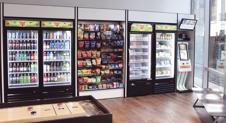 Le géant des cantines met le cap sur les nouveaux modes de restauration. En janvier, il a signé un accord pour acquérir l'américain Frontline Food Services, une société spécialisée dans les en-cas et la distribution automatique. (© Accent Food)