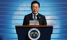 Le président sud-coréen Lee Jae-myung, à Gyeryong, en Corée du Sud, le 1er octobre 2025 ( POOL / KIM HONG-JI )