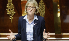 Véronique Louwagie à Paris, le 21 octobre 2024. ( AFP / LUDOVIC MARIN )