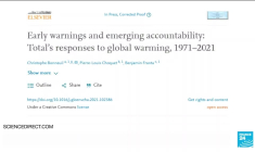 Total a sciemment minimisé son rôle dans la menace du changement climatique