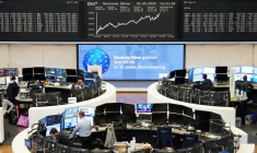 Le graphique de l'indice allemand des prix des actions DAX à la bourse de Francfort