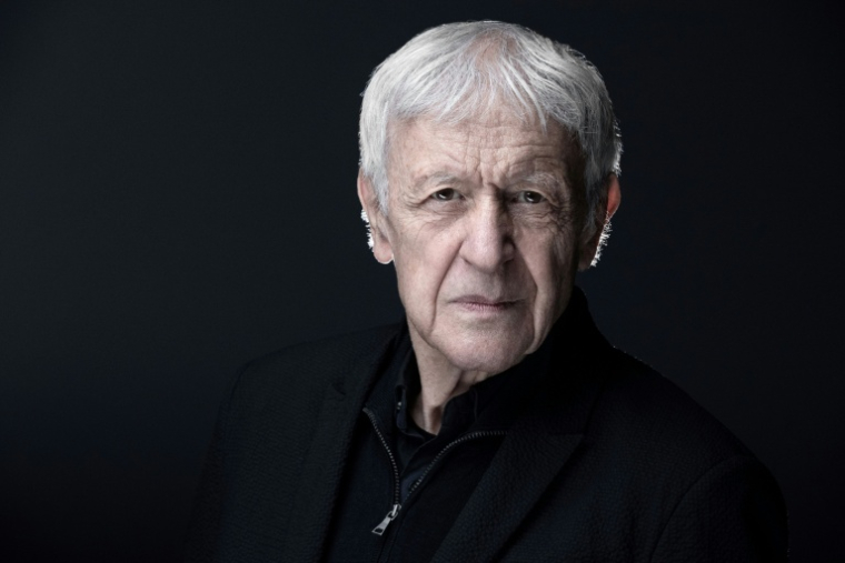 Le clarinettiste Michel Portal, figure du jazz contemporain, le 6 mai 2021 à Paris  ( AFP / JOEL SAGET )