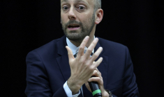 Stanislas Guerini, à Olemps, le 25 avril 2024 ( AFP / VALENTINE CHAPUIS )