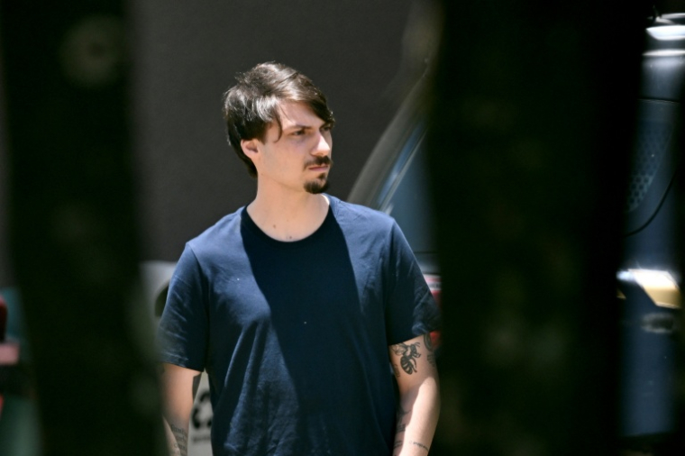 Jair Renan Bolsonaro, fils de l'ex-président brésilien Jair Bolsonaro, le 27 novembre 2025 à Brasilia ( AFP / Evaristo Sa )