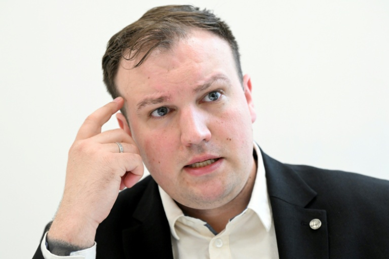 Mikhaïl Zvintchouk lors d'un entretien avec l'AFP à Moscou le 28 avril 2023 ( AFP / Kirill KUDRYAVTSEV )