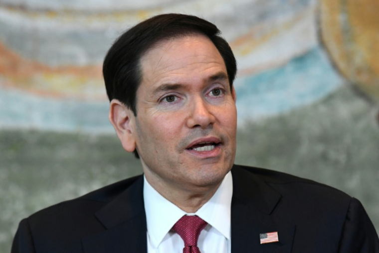 Le secrétaire d'Etat américain Marco Rubio à Erevan en Arménie le 26 mai 2026 ( AFP / KAREN MINASYAN )