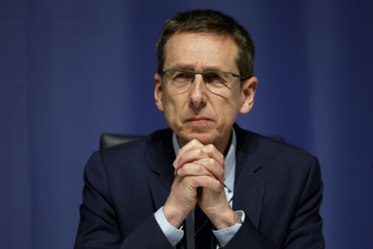 Philippe Chadrys, directeur national adjoint de la police judiciaire, le 3 mai 2025, à Paris ( AFP / Ian LANGSDON )