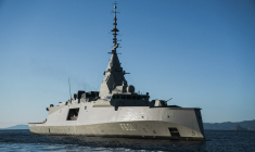 La frégate Kimon à Athènes, le 15 janvier 2026. ( POOL / THANASSIS STAVRAKIS )