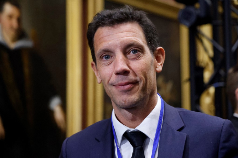 Le directeur général de Pierre et Vacances-Center Parcs, Franck Gervais, à Chantilly, le 11 janvier 2024. ( POOL / LUDOVIC MARIN )