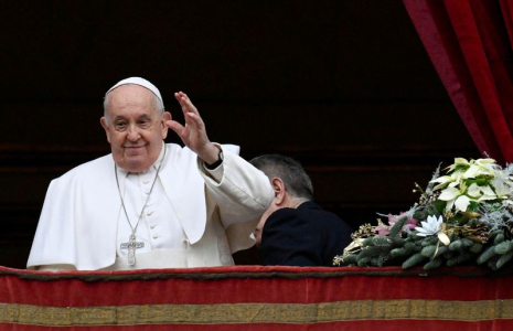 Le pape François prononce son traditionnel message Urbi et Orbi de Noël