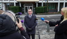 Espen Barth Eide à Oslo, en Norvège, le 28 février 2026. ( NTB / TERJE BENDIKSBY )