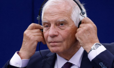 Josep Borrell lors d'une session plénière du Parlement européen à Strasbourg