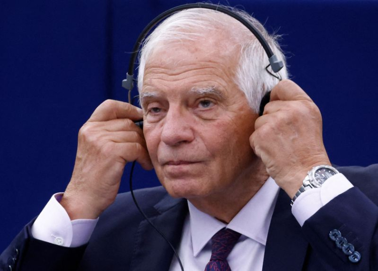 Josep Borrell lors d'une session plénière du Parlement européen à Strasbourg