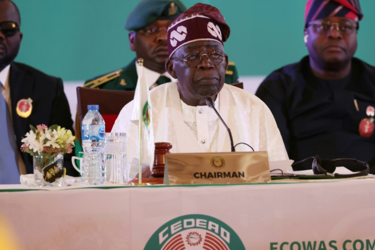 Le président nigéria Bola Tinubu, à Abuja, le 15 décembre 2024 ( AFP / Kola Sulaimon )