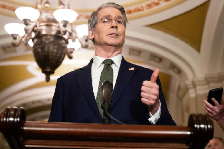 Le ministre américain des Finances, Scott Bessent, le 24 juin 2025 à Washington ( AFP / SAUL LOEB )