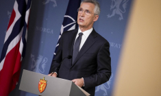 Jens Stoltenberg, ministre norvégien des Finances, lors d'une conférence de presse à Oslo (Norvège), le 6 septembre 2024. ( NTB / THOMAS FURE )