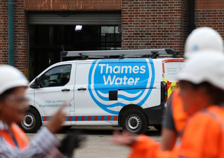 Station d'épuration de Mogden, exploitée par Thames Water, dans l'ouest de Londres