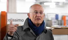 Philippe Wahl à Paris, le 23 novembre 2022. ( AFP / ERIC PIERMONT )