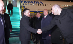 Le président ukrainien Volodymyr Zelensky arrive en Turquie