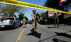 Des forces de la sécurité intérieure à Chicago, le 4 octobre 2025  ( AFP / OCTAVIO JONES )