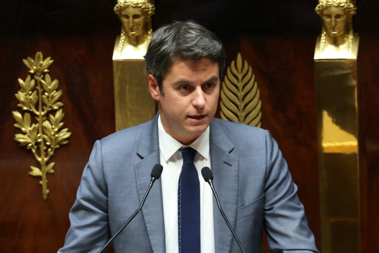 Gabriel Attal, le 1er octobre 2024, à l'Assemblée nationale ( AFP / ALAIN JOCARD )