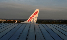 Un avion d'Air Europa à l'aéroport de La Corogne