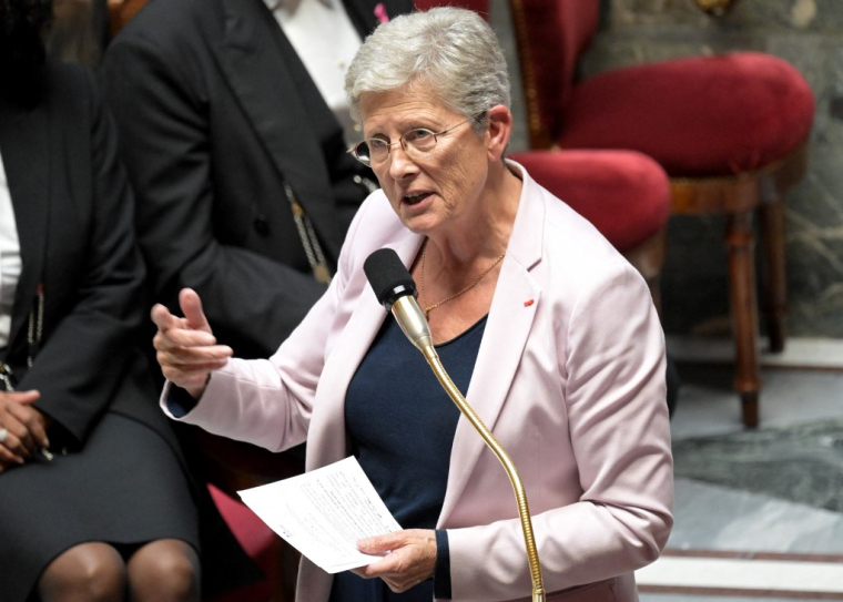 Geneviève Darrieussecq, ministre de la Santé et de l'accès aux soins, à l'Assemblée nationale le 29 octobre 2024. ( AFP / BERTRAND GUAY )